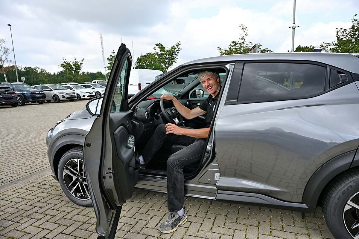 Kann losgehen: Cody Kessel freut sich auf die erste Fahrt.