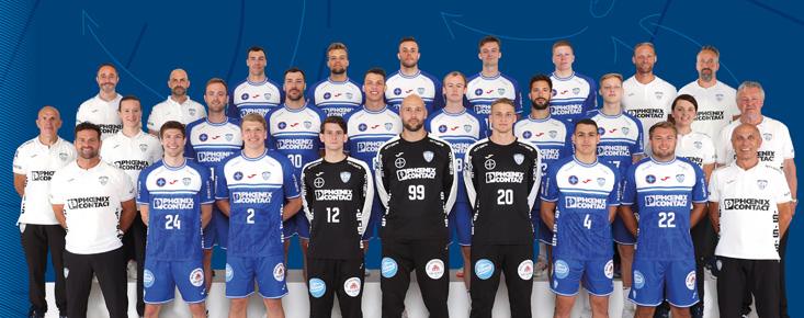 Das aktuelle Bundesligateam des TBV Lemgo Lippe.