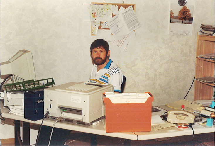Ein Foto aus den ersten Tagen. Im Oktober 1989 wagte Karl-Heinz Gleitz den Schritt in die Selbständigkeit. 