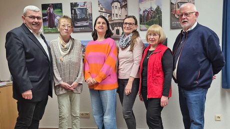 Antonio Rehberg, Ruth Käb, Sarah Busse, Silvia Ochs, Angelika Kehe und Wolfgang Kehe.