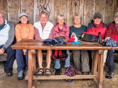 Wendeburger Wanderfreunde beim Eleonorenblick im Sösetal.
