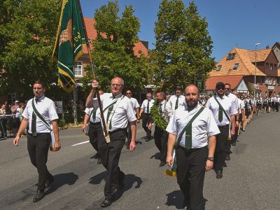 Die Schützenmänner vom MSC waren beim Umzug stark vertreten.