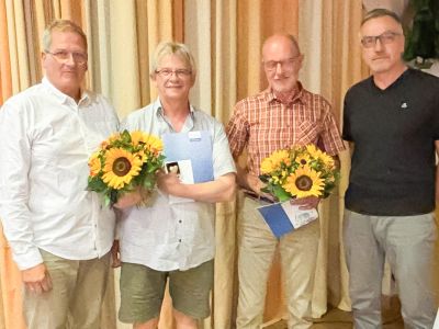 Von rechts: Dr. Stefan Rössig, Dr. Thomas Fleige, Thomas Kramm und Andreas Krause.
