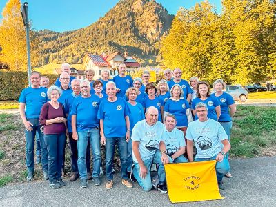 Die Reisegruppe des TuS Haseder Lauftreffs im Allgäu.