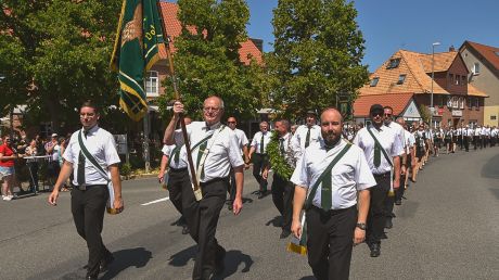 Die Schützenmänner vom MSC waren beim Umzug stark vertreten.