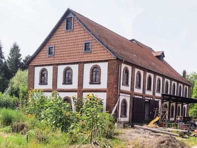 Das unter Denkmalschutz stehende Gebäude der ehemaligen Sehlder Roggenmühle.